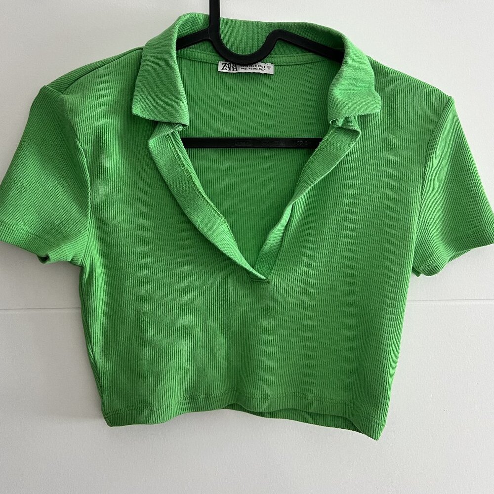 Zara Short Sleeve Polo - Green